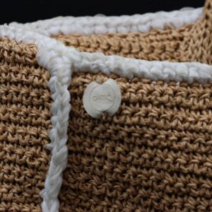 Borsa in Iuta con Profilo in Tulle